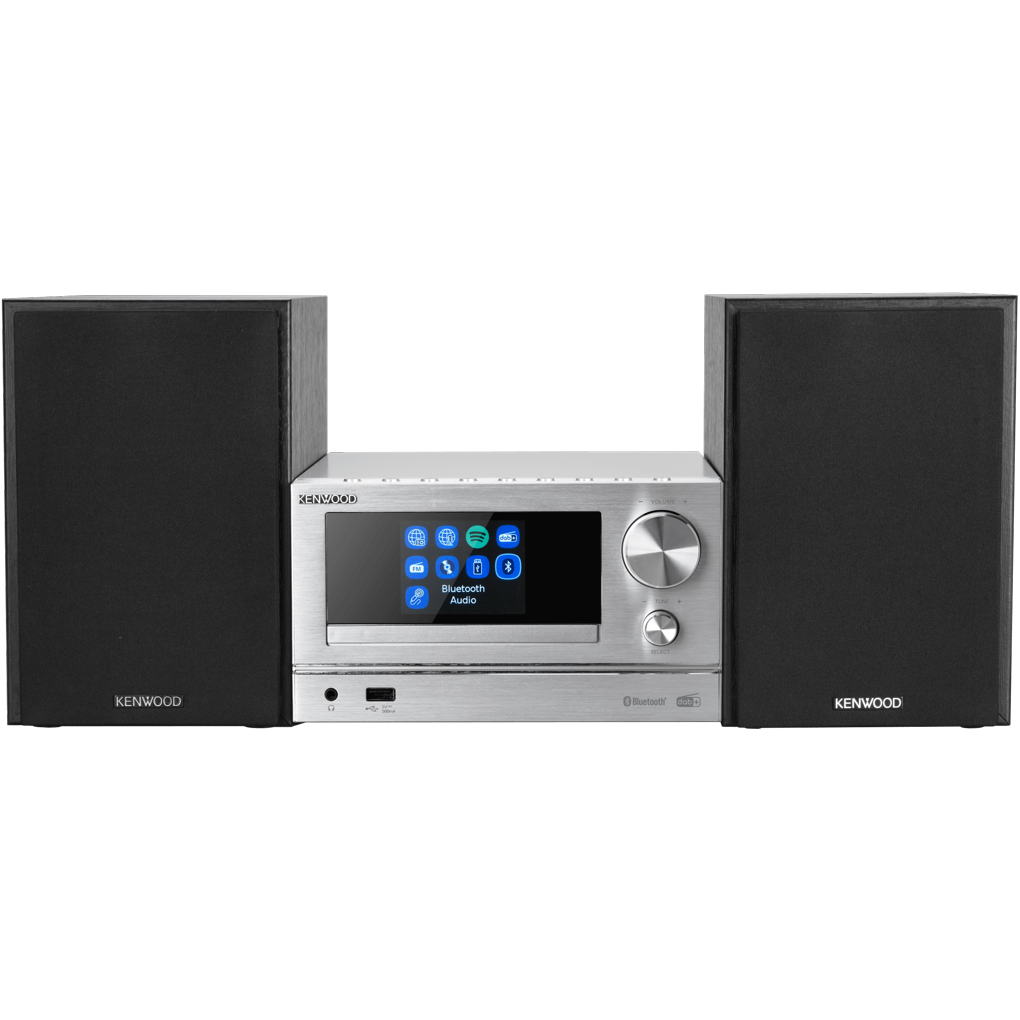 Kenwood M-7000S-S smart micro HiFi system, sølv