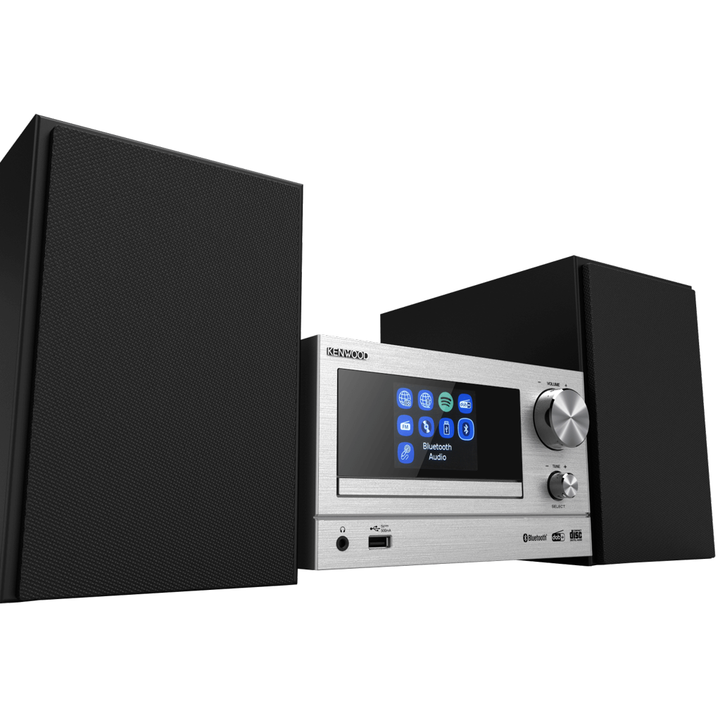 Kenwood M-7000S-S smart micro HiFi system, sølv