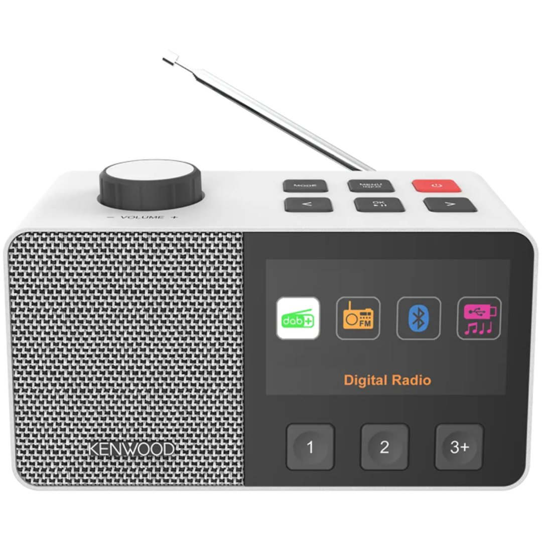 Kenwood CR-M70DAB-W senior radio, hvid