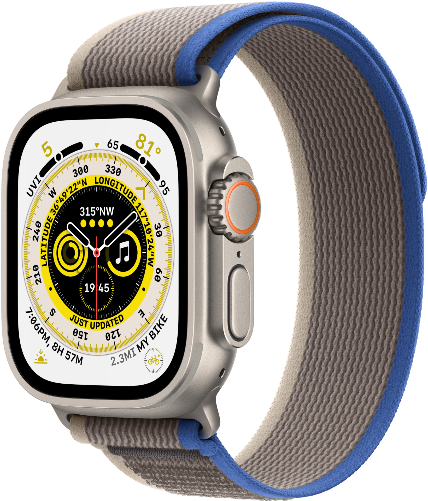 Apple Watch Ultra GPS + Cell 49mm Blue/Gray Trail Loop - S/M