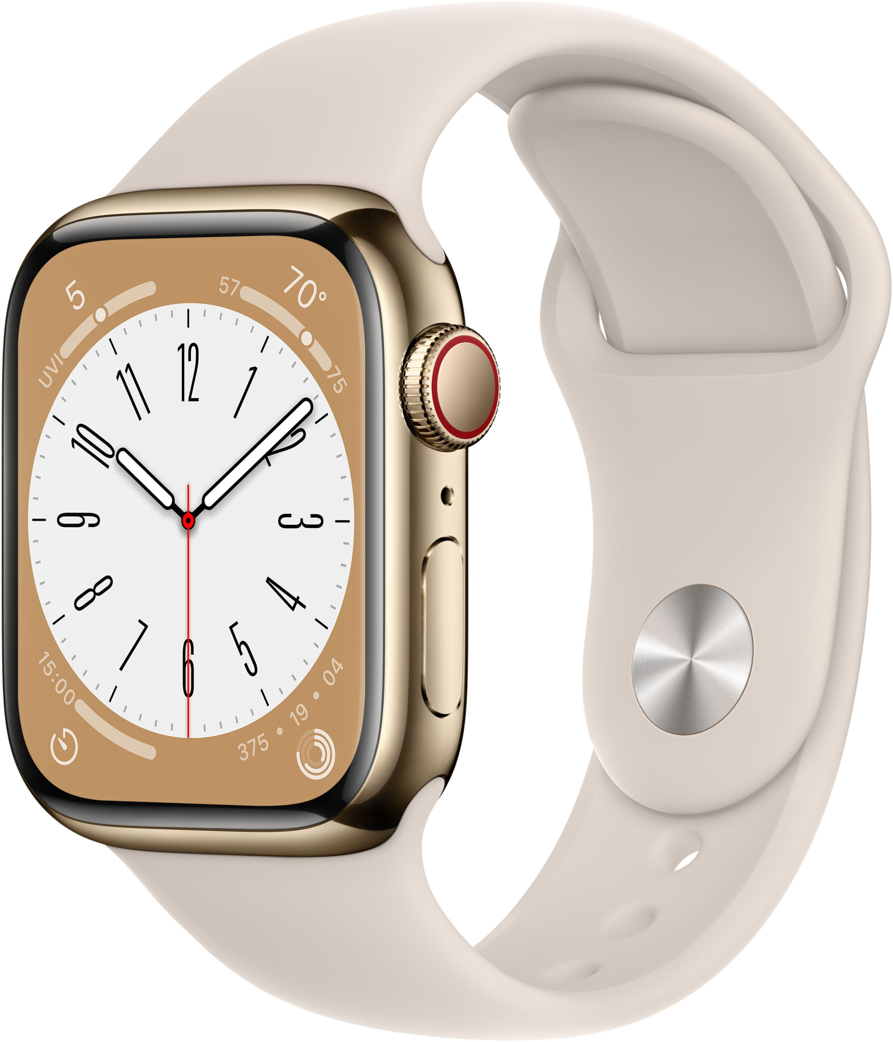 Apple Watch Ser 8 GPS+Cell 45mm Gold Stainless Steel Case St