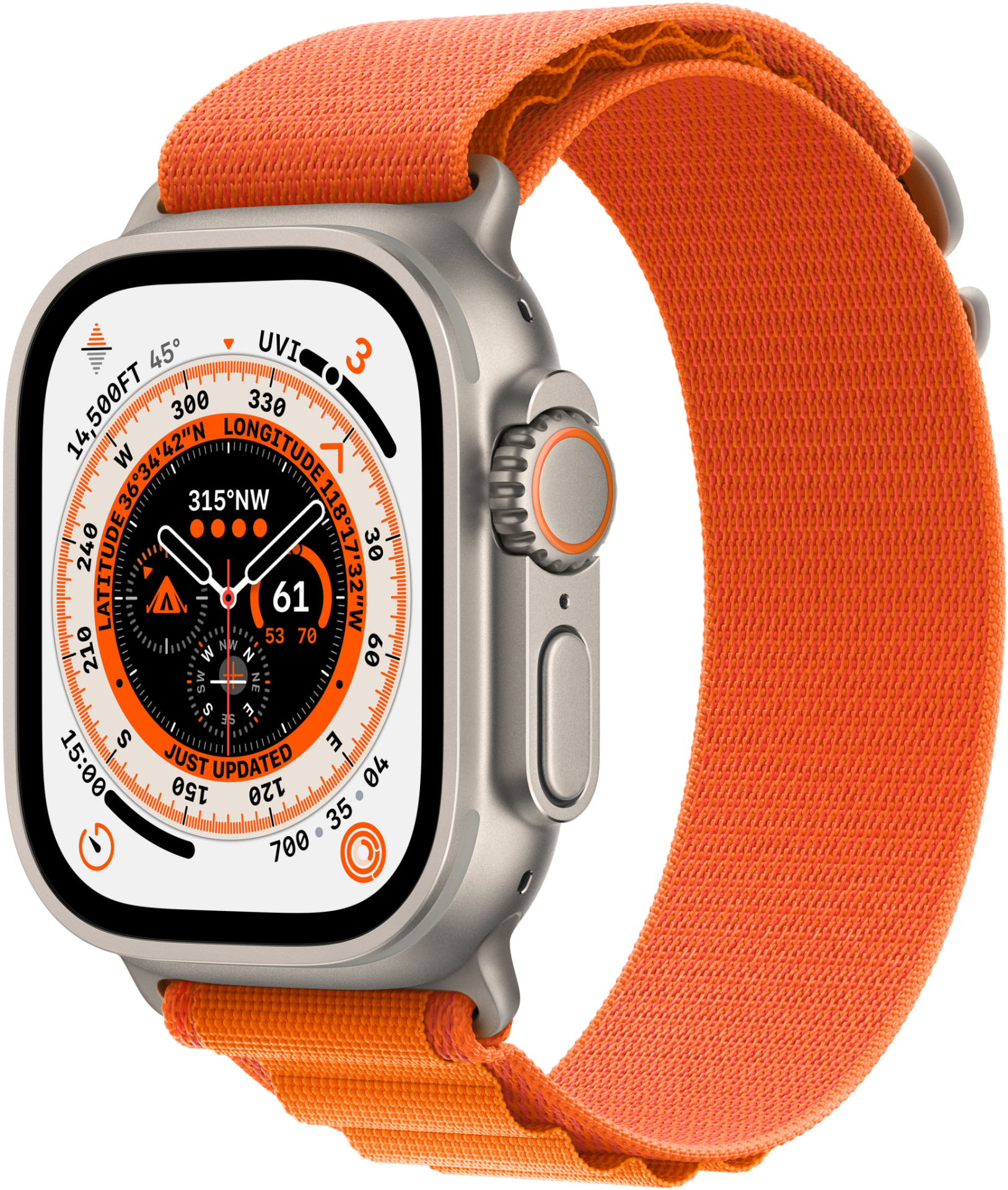 Apple Watch Ultra GPS + Cell 49mm Orange Alpine Loop - Mediu