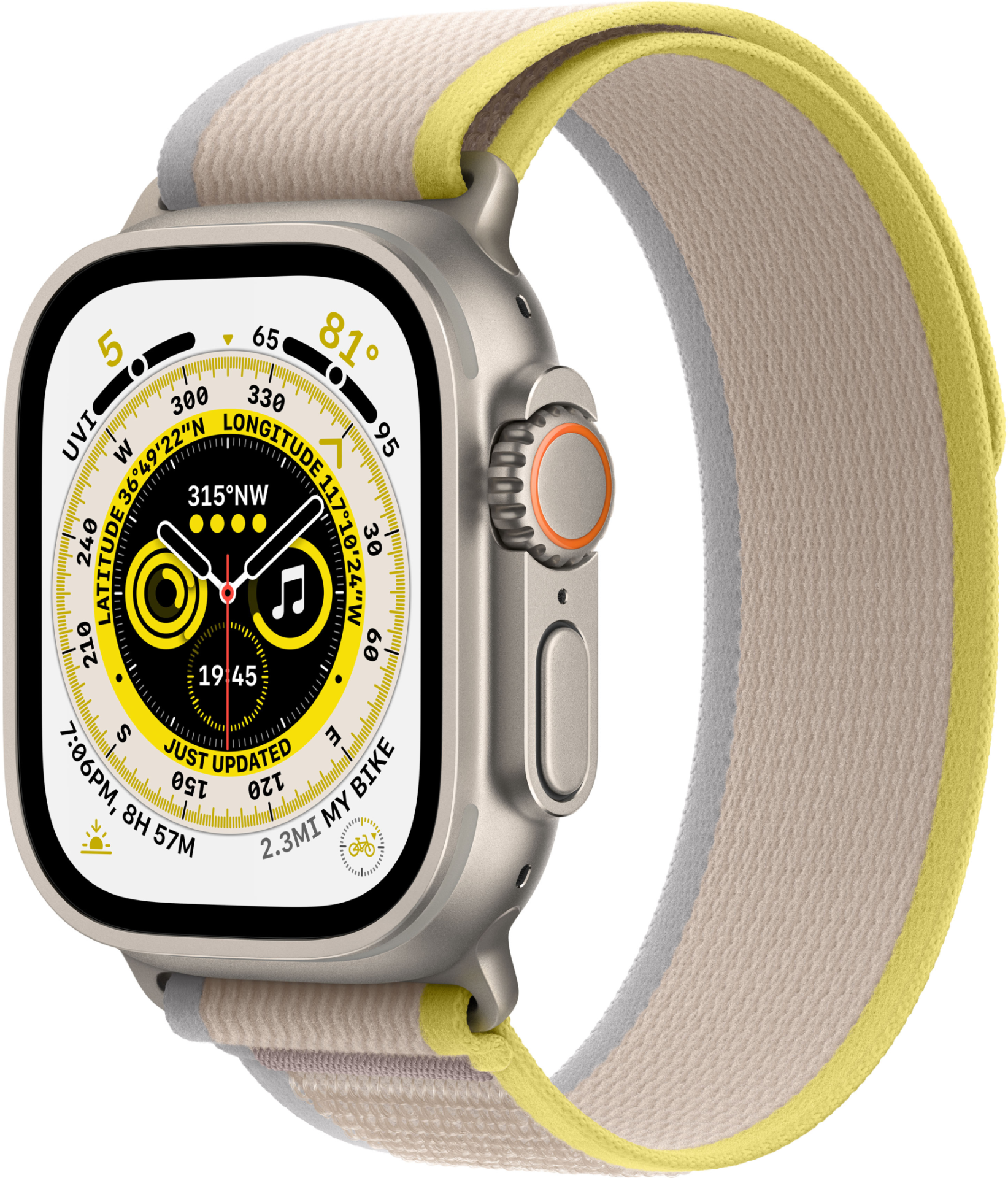 Apple Watch Ultra GPS + Cell 49mm Yellow/Beige Trail Loop - 
