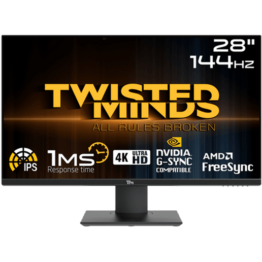 Twisted Minds Flat Gaming Monitor 28'' 4K UHD - 144Hz, TM28E