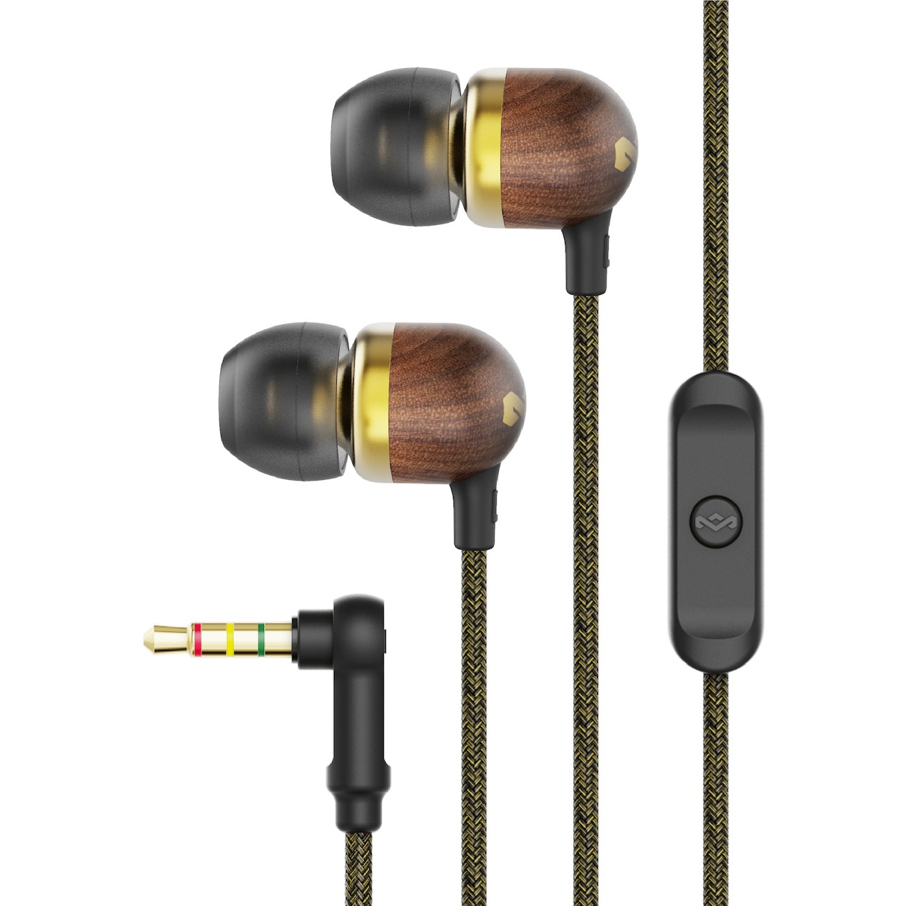 House of Marley Smile Jamaica in-ear-øretelefoner, messing