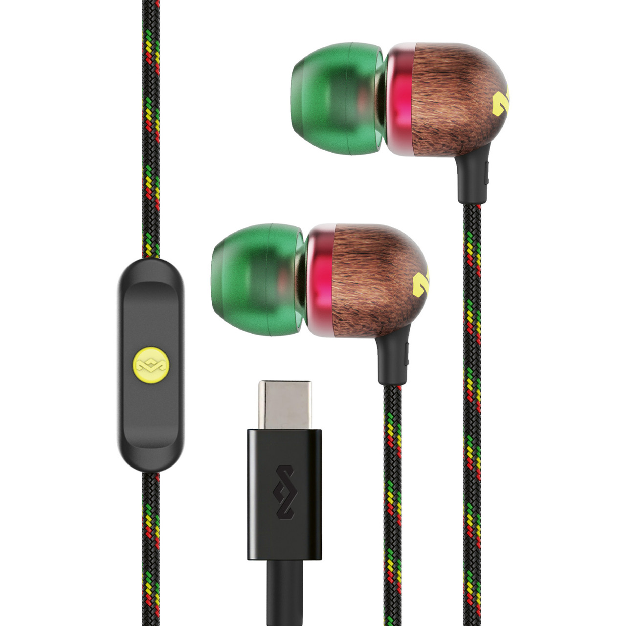 House of Marley Smile Jamaica in-ear øretelefoner USB-C, ras