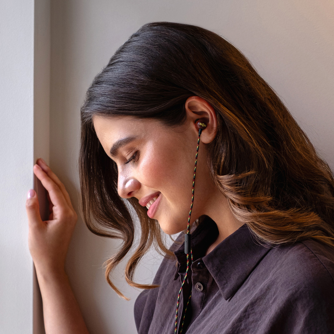 House of Marley Smile Jamaica in-ear øretelefoner USB-C, ras