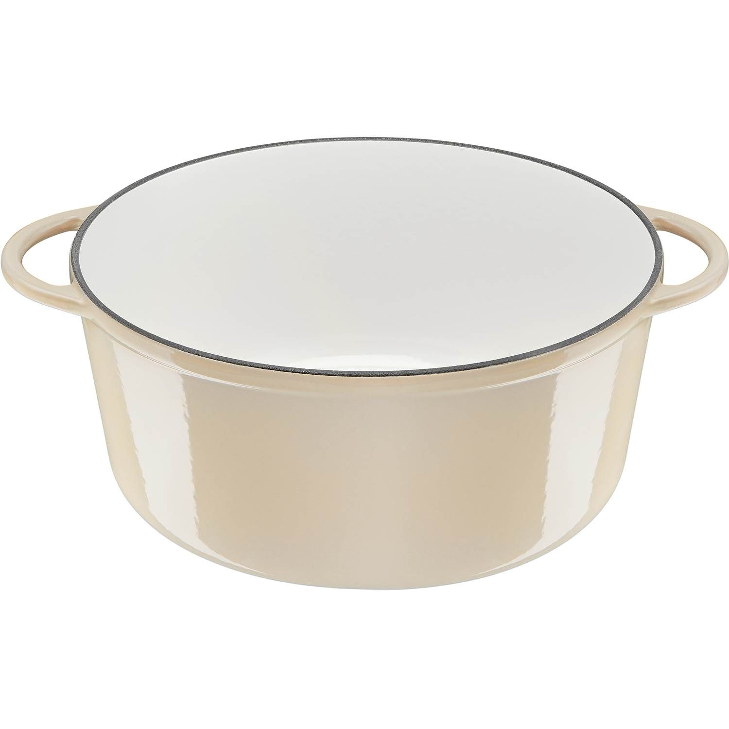 Tefal LOV Stewpot 25 cm, beige - Støbejernsgryde