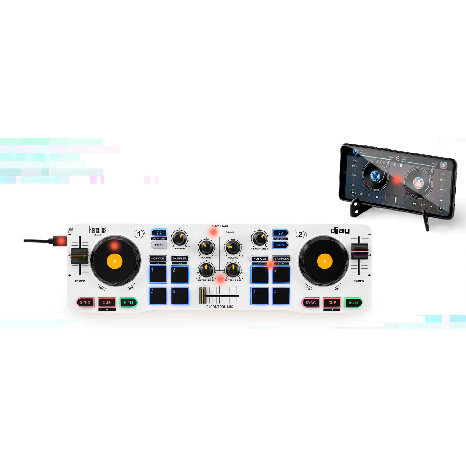 3362934746216 HERCULES DJ CONTROL MIX - DJ Control TV & HIFI,Lyd,Diverse lyd 18900008790 0