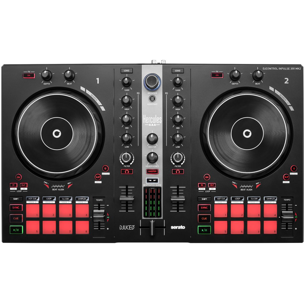 3362934746445 HERCULES DJ CONTROL INPULSE 300 - MKII - DJ Control TV & HIFI,Lyd,Diverse lyd 18900008820 0