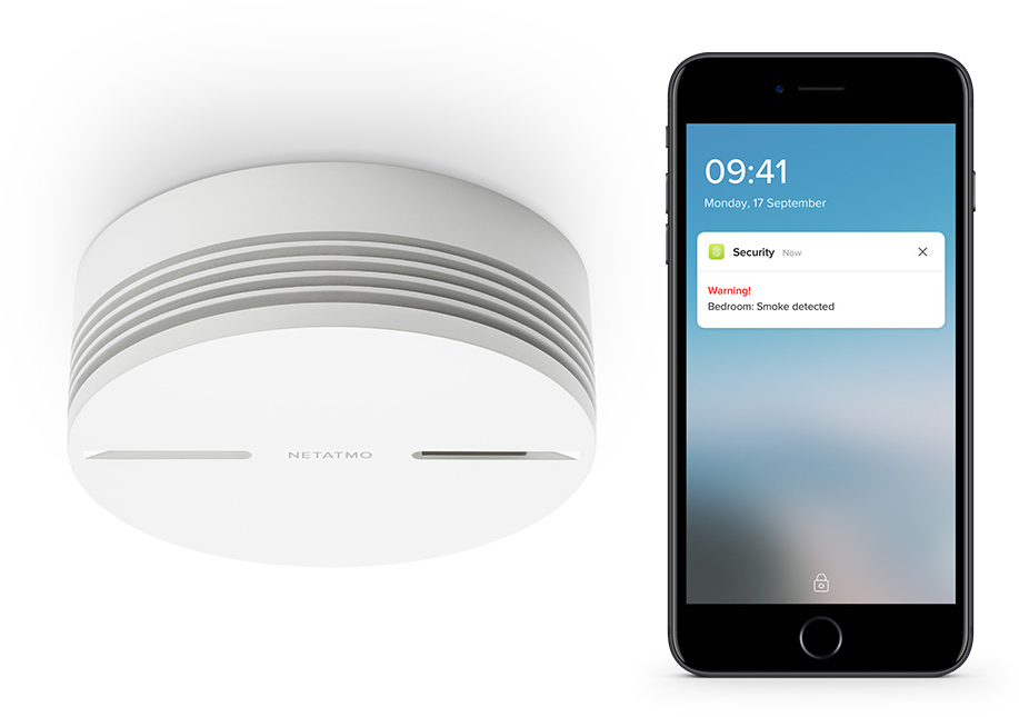 Netatmo Smart Smoke Alarm 85dB Siren, Wi-fi, BT, 113205