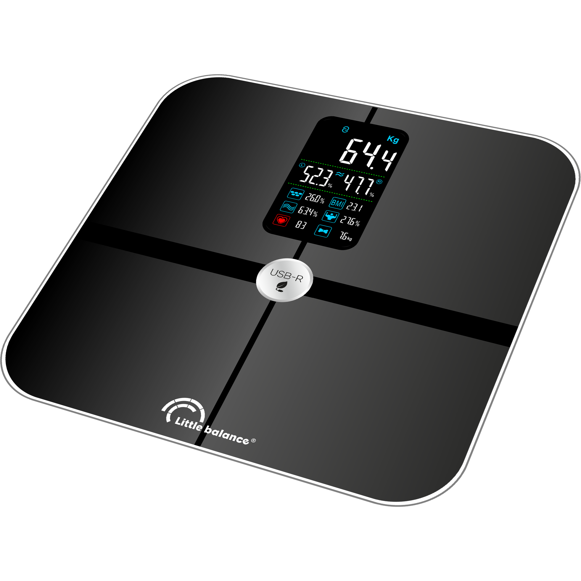 3760240786764 Little Balance Kropsanalyse med Body age - Personvægt Personlig pleje,Sundhed,Personvægte 19200002270 8676