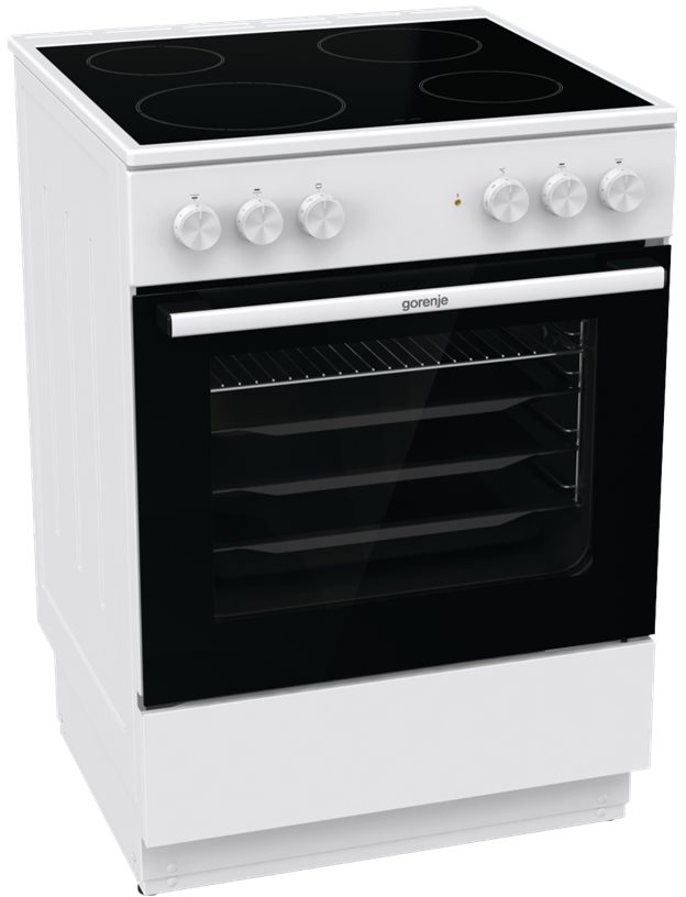 3838782626074 Gorenje GEC6A40WD - Glaskeramisk komfur Hvidevarer,Komfurer,Glaskeramiske komfurer 5500004500 GEC6A40WD