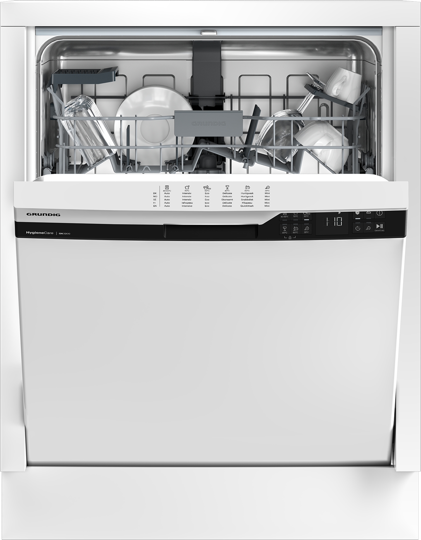 4013833048664 Grundig EGNUP3450WC - Opvaskemaskine til indbygning Hvidevarer,Opvaskemaskine,Opvaskemaskiner til indbygning 2100005050 EGNUP3450WC