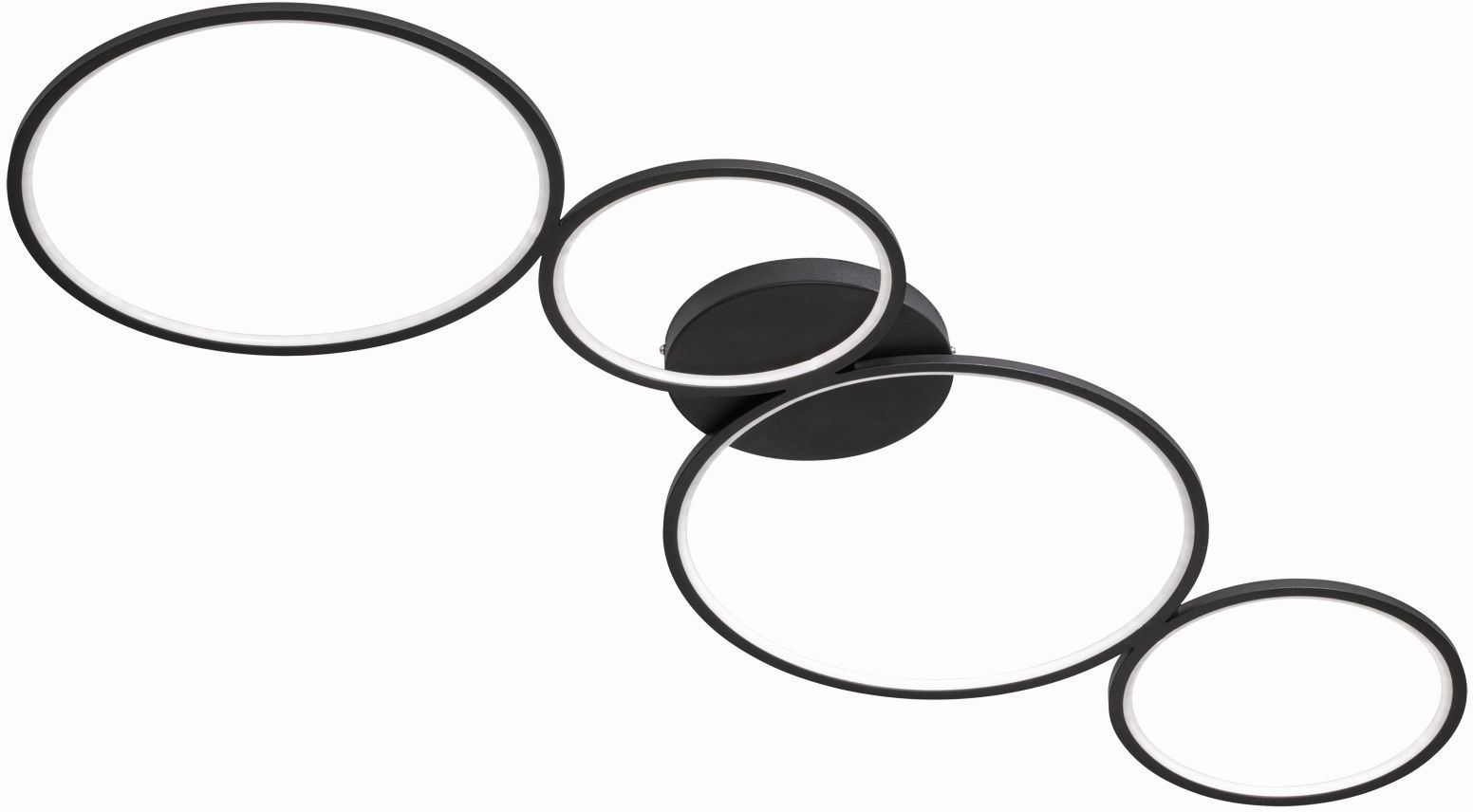 4017807424287 TRIO Rondo mat sort - Loftslampe Lamper,Loftslamper,Loftslamper 78100000090 Rondo mat sort