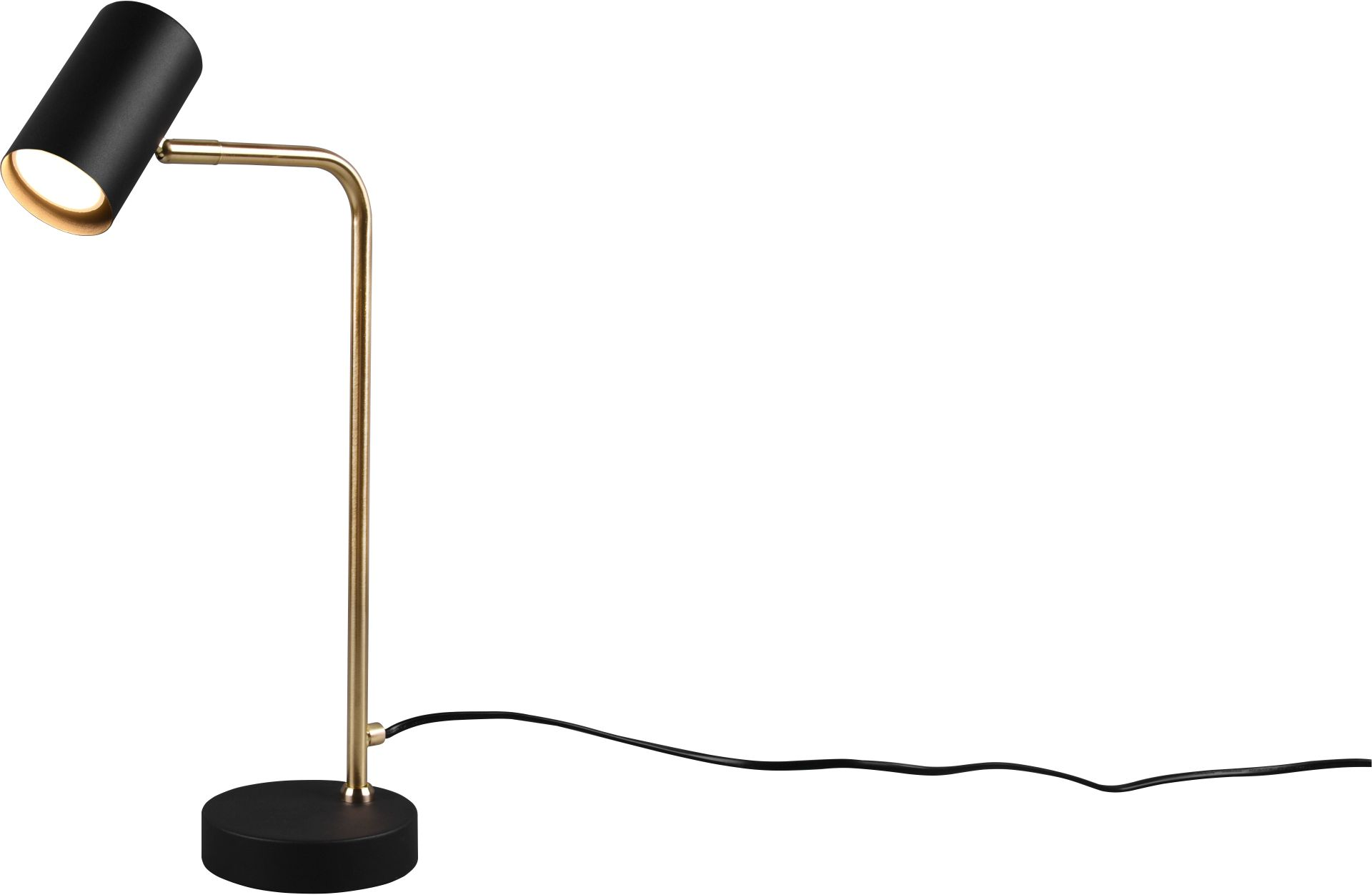 4017807488753 TRIO Marley messing/sort - Bordlampe Lamper,Bordlamper,Bordlamper 78100000710 Marley messing/sort