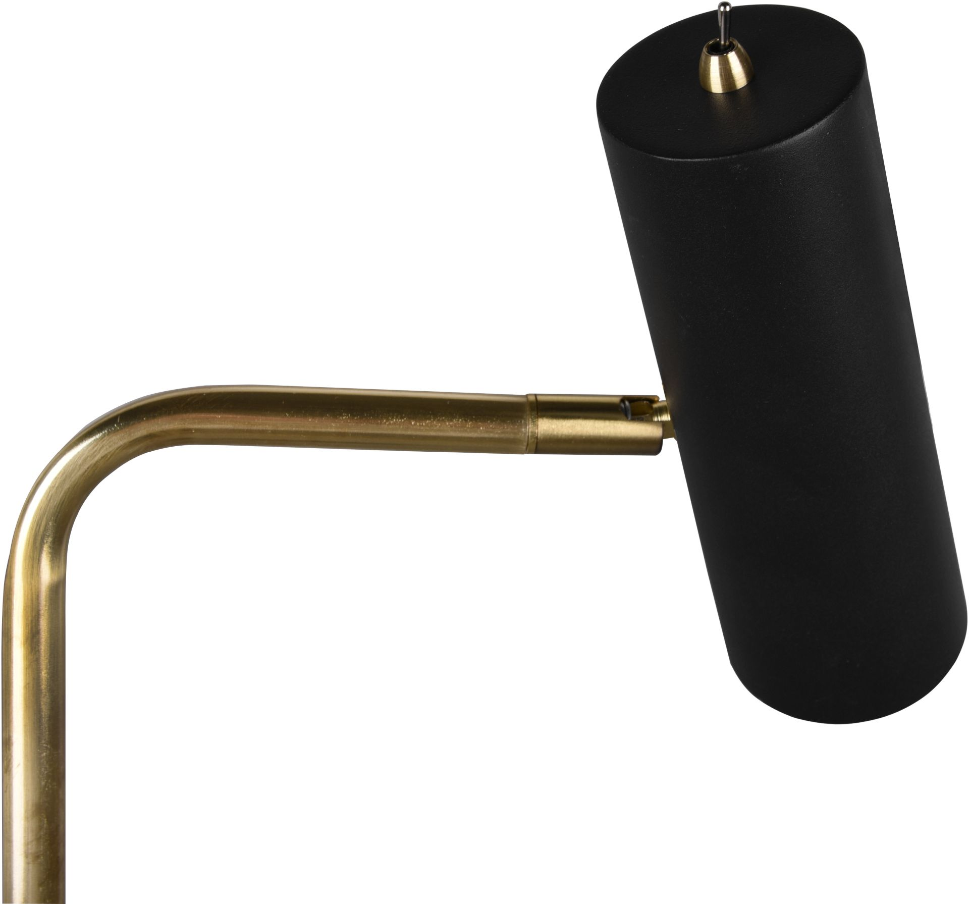 4017807488760 TRIO Marley messing/sort - Gulvlampe Lamper,Gulvlamper,Gulvlamper 78100000750 Marley messing/sort