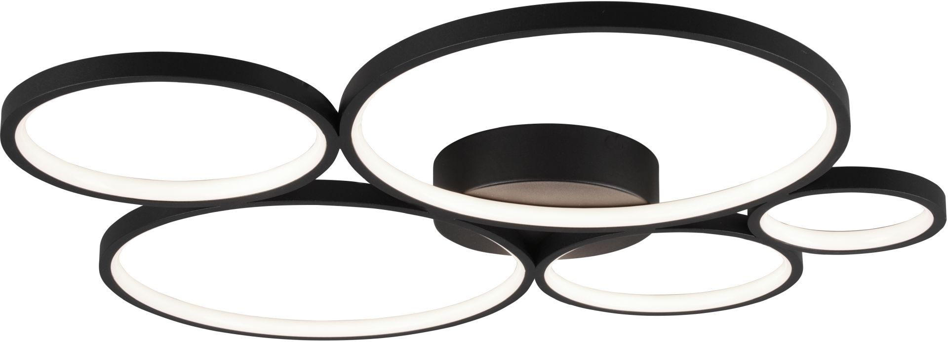 4017807488838 TRIO Rondo mat sort - Loftslampe Lamper,Loftslamper,Loftslamper 78100000100 Rondo mat sort