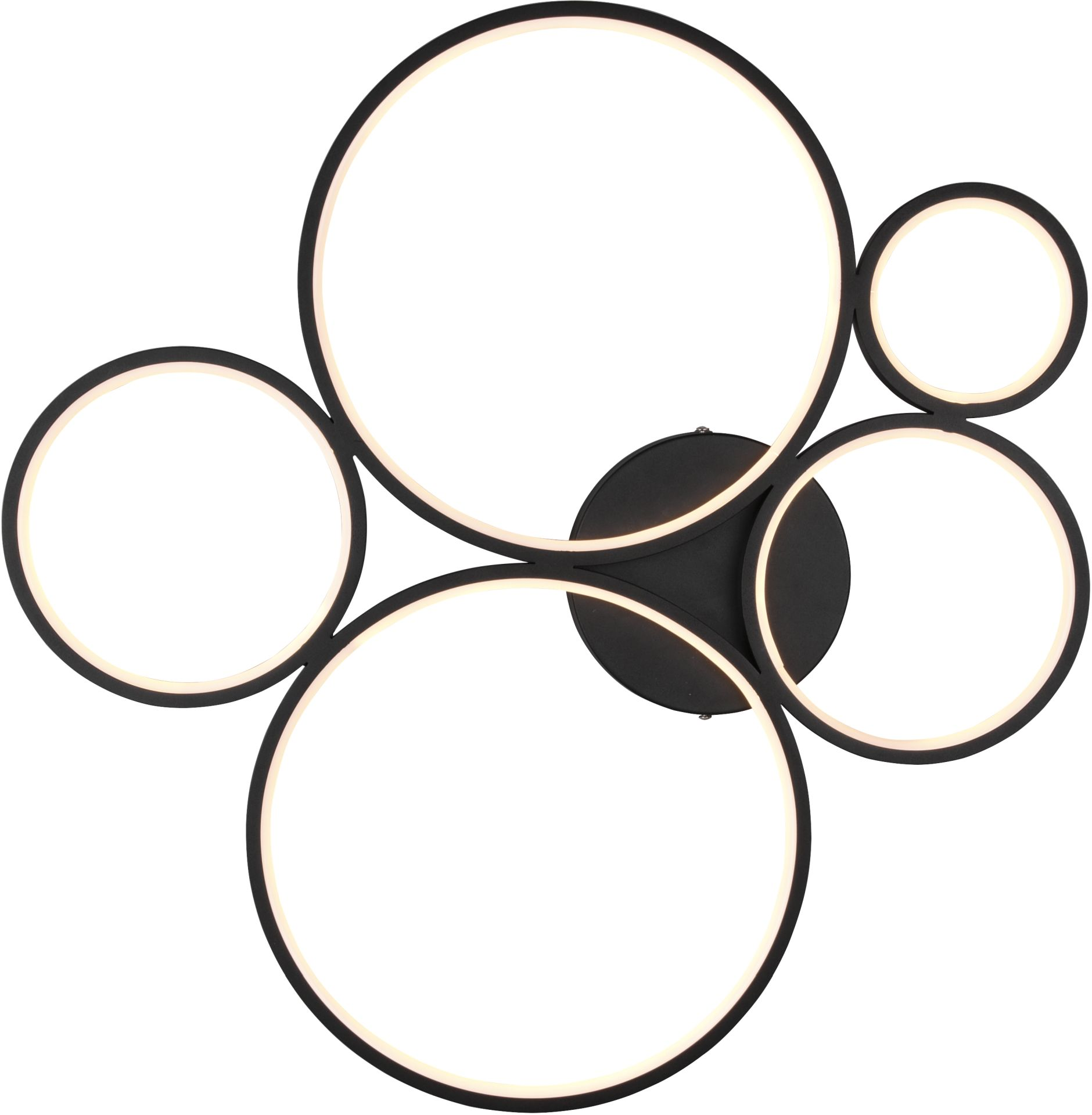 4017807488838 TRIO Rondo mat sort - Loftslampe Lamper,Loftslamper,Loftslamper 78100000100 Rondo mat sort