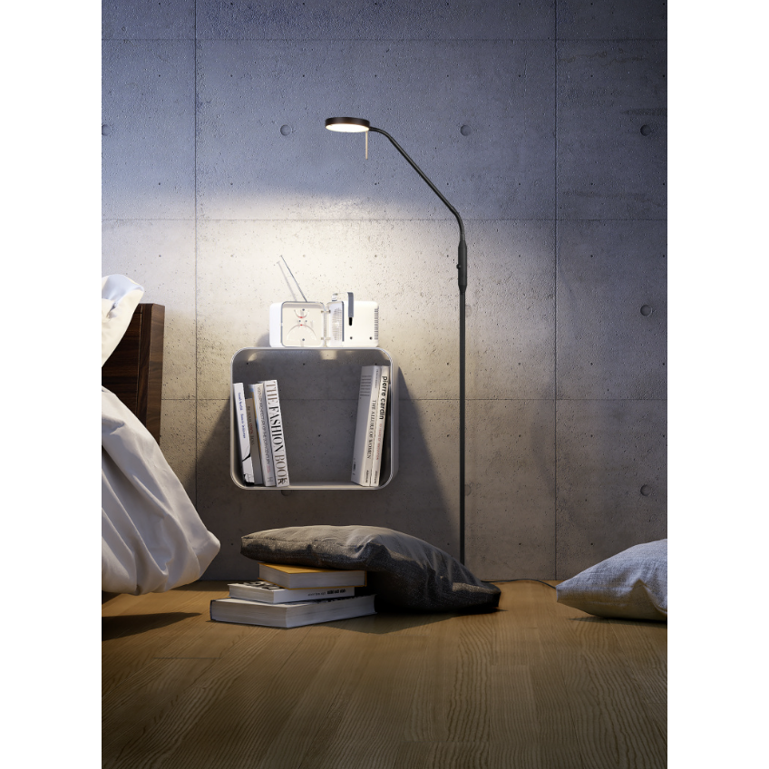 4017807506099 TRIO Monza matsort - Gulvlampe Lamper,Gulvlamper,Gulvlamper 78100001280 423310132