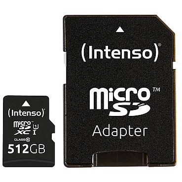 4034303028832 Intenso microSD Card UHS-I 512GB SDXC Computer & IT,Tilbehør computer & IT,Hukommelseskort 2190005511 3423493