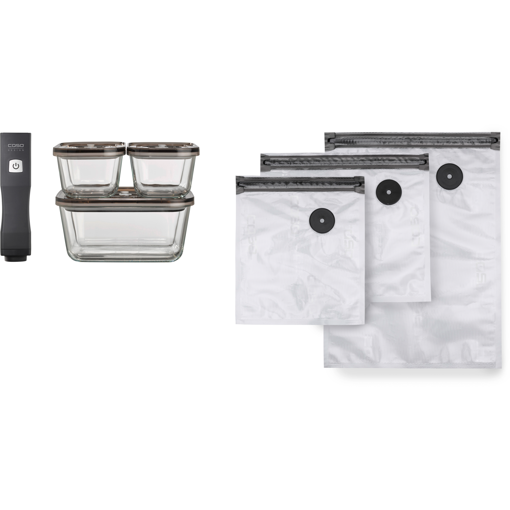 4038437011692 Caso Vacu OneTouch Eco-set - Vakuumpakker Husholdning,Madtilberedning,Vakuum pakkere 18100000380 CS1169