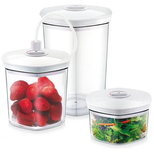 4038437012606 Caso Vakuumbeholder sæt, 3 dele Husholdning,Madtilberedning,Vakuum pakkere 18100000360 CS1260