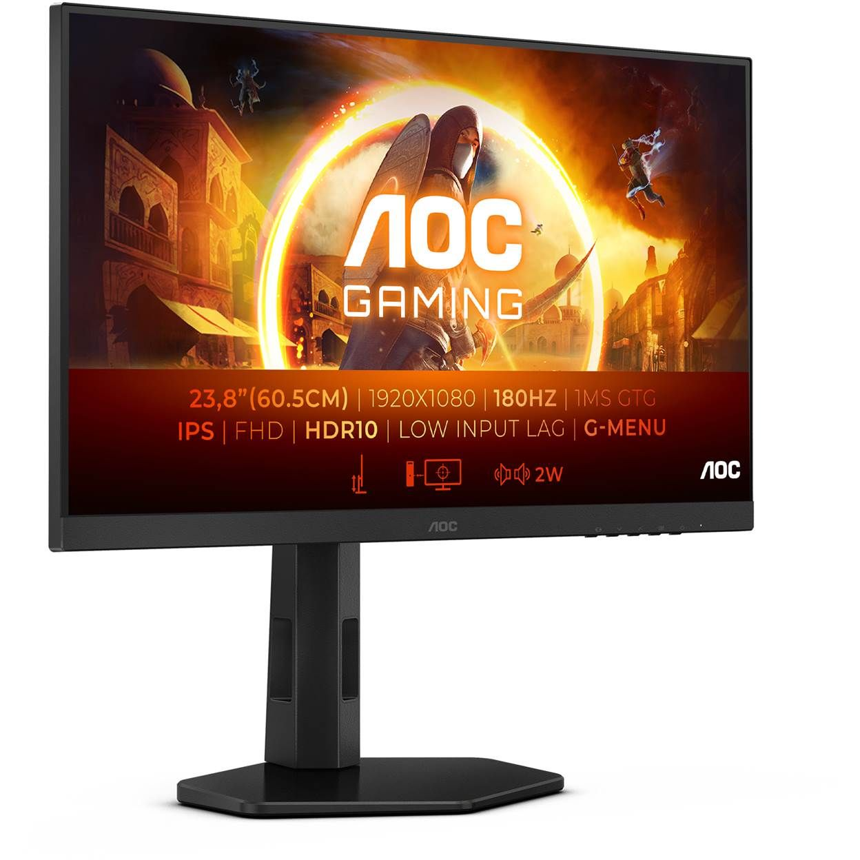 4038986181402 AOC 24'' FHD IPS, 180Hz, 24G4X - Gaming skærm Computer & IT,Gaming,Gaming skærme 2190011858 24G4X