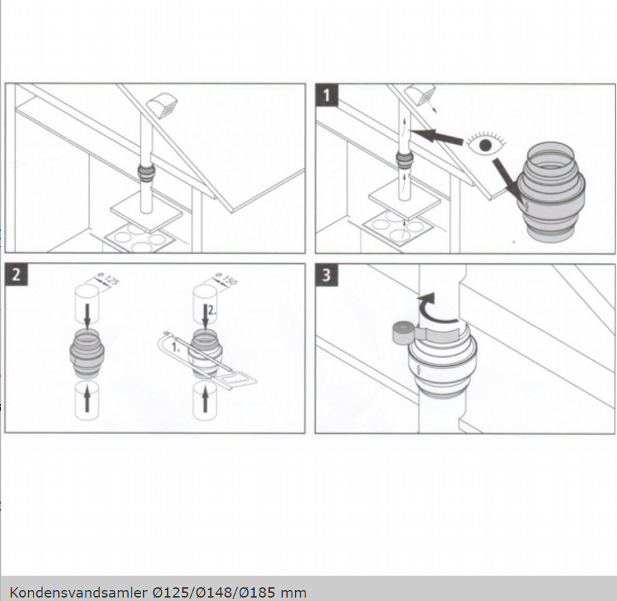 Silverline 4043018 - Kondensvandssamler Ø125/148/185 mm.