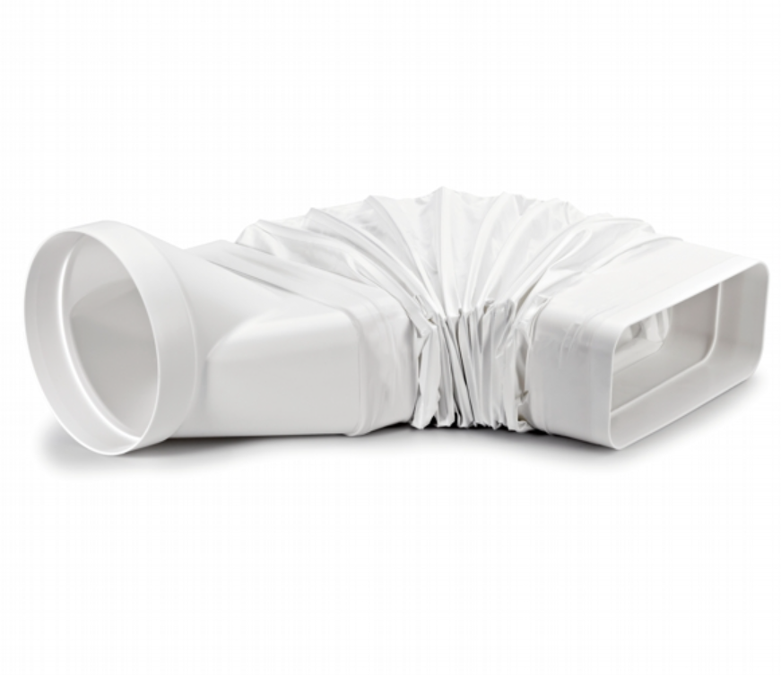 Silverline 4043043 - Aftrækskanal rund/flad, flexsystem, Ø 1