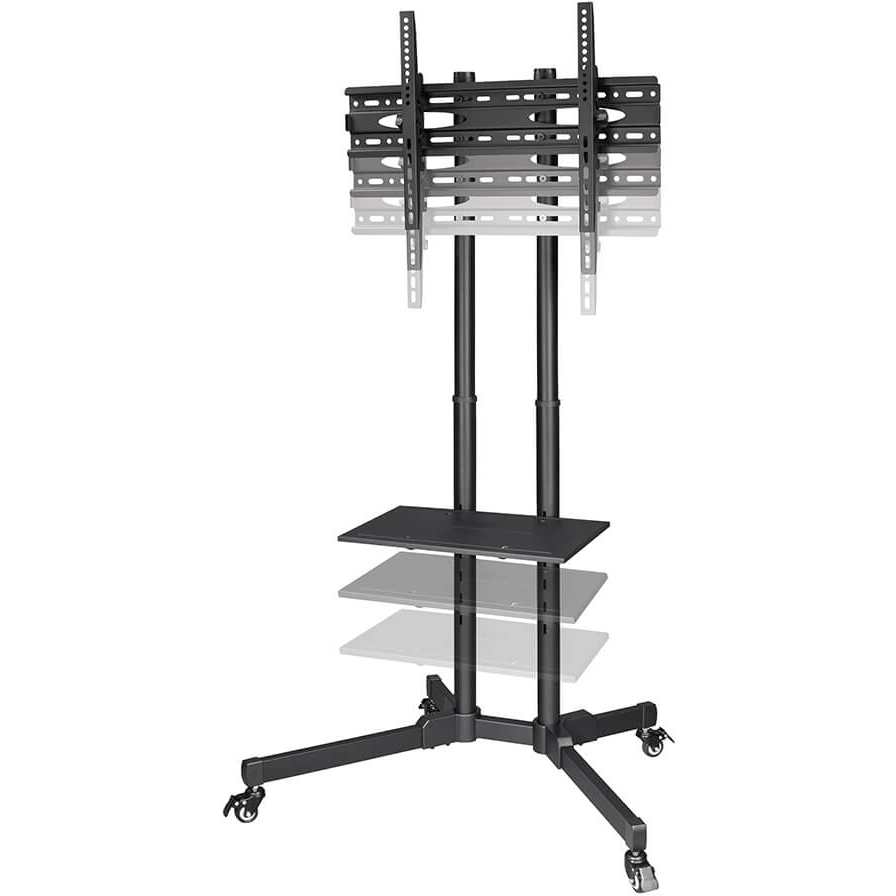 4047443509680 Hama TV-stand Trolley up to 75'', sort - TV-stander på hjul TV & HIFI,TV,Tilbehør TV 15000002400 00220874