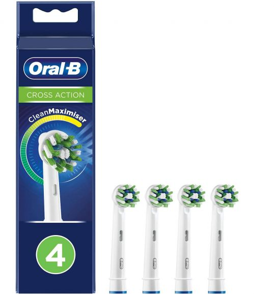 4210201316848 Oral-B CrossAction 4-pack - Løse børster Personlig pleje,Tandpleje,Tilbehør til tandpleje 2100013050 CrossAction 4-pack