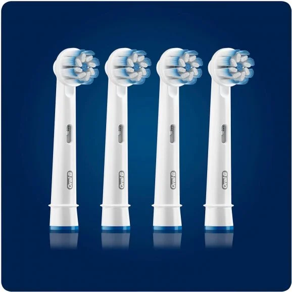 4210201325550 Oral-B Sensitive Clean & Care 4-pack - Løse børster Personlig pleje,Tandpleje,Tilbehør til tandpleje 2100013030 Sensitive Clean & Care 4-pack