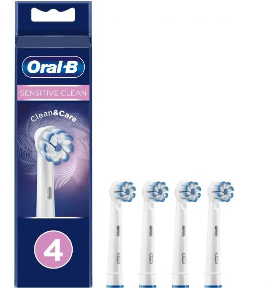 4210201325550 Oral-B Sensitive Clean & Care 4-pack - Løse børster Personlig pleje,Tandpleje,Tilbehør til tandpleje 2100013030 Sensitive Clean & Care 4-pack