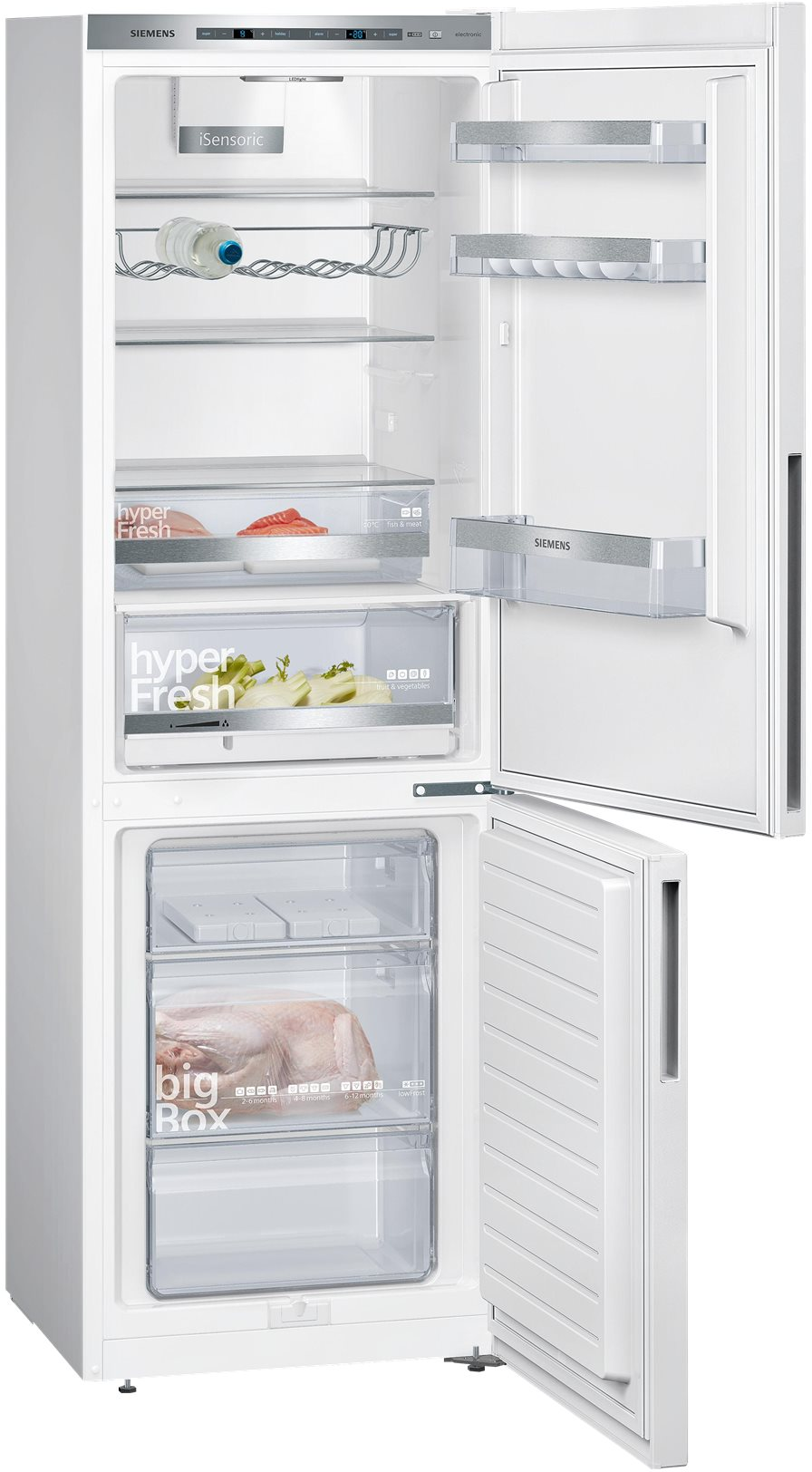 4242003869208 Siemens KG36EAWCA - Fritstående kølefryseskab Hvidevarer,Kølefryseskabe,Fritstående kølefryseskabe 11400009260 KG36EAWCA