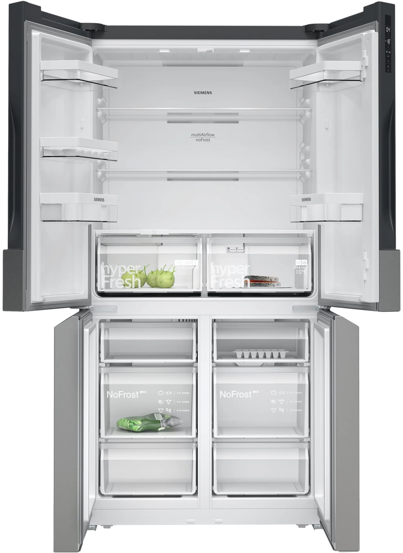 4242003896006 Siemens KF96NVPEA - Fritstående kølefryseskab Hvidevarer,Kølefryseskabe,Fritstående kølefryseskabe 11400009240 KF96NVPEA