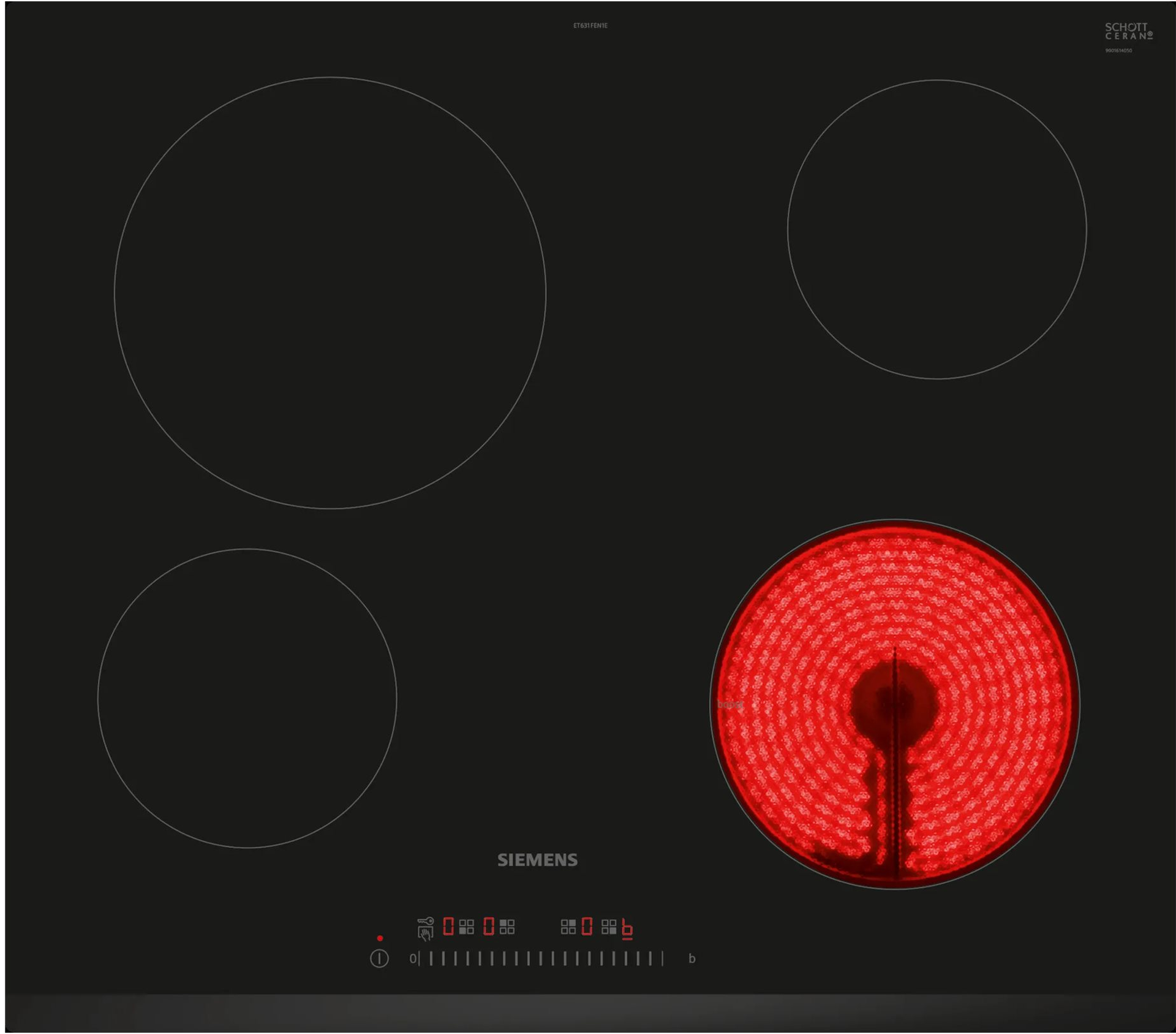 4242003898338 Siemens ET631FEN1E - Glaskeramisk kogeplade Hvidevarer,Kogeplader,Glaskeramiske kogeplader 11400006600 ET631FEN1E