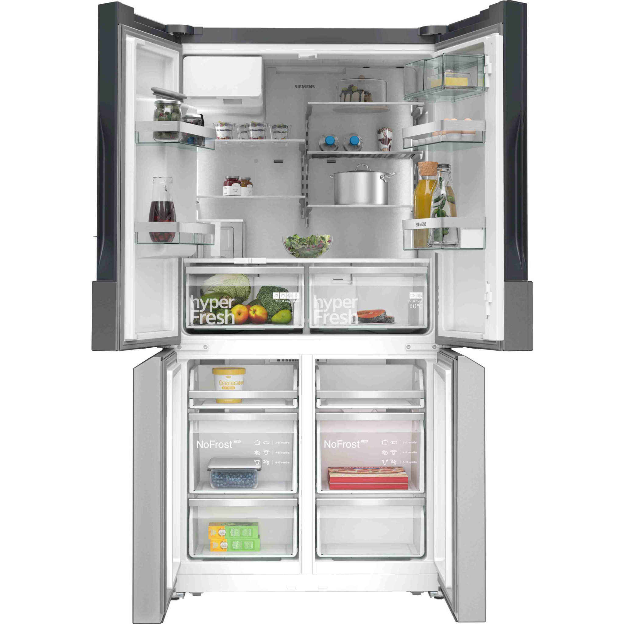 4242003931196 Siemens KF96IAPEA - Fritstående kølefryseskab Hvidevarer,Kølefryseskabe,Fritstående kølefryseskabe 11400009230 KF96IAPEA