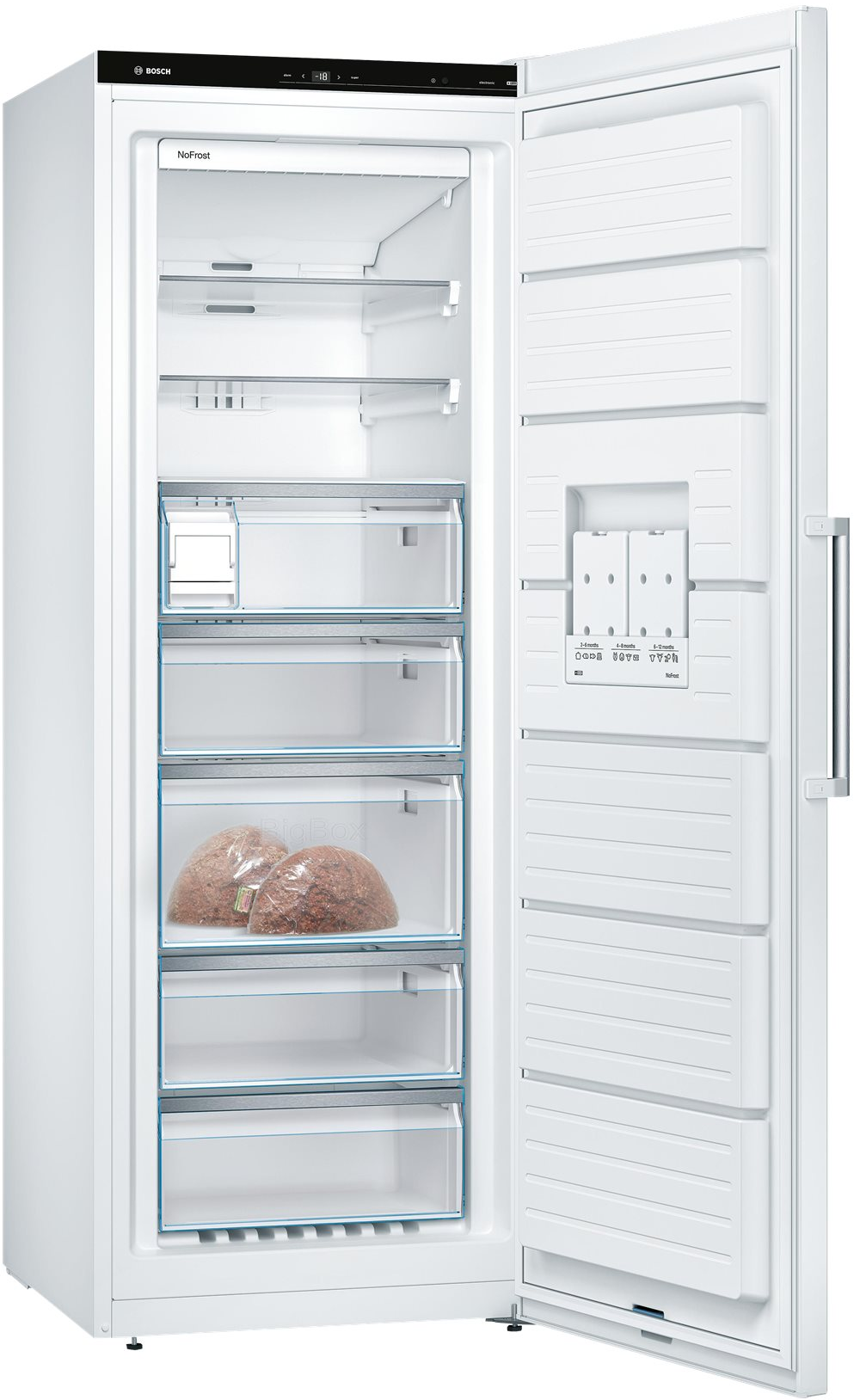 4242005182466 Bosch GSN58AWDP - Fritstående fryseskab Hvidevarer,Frysere,Fritstående fryseskabe 1400008060 GSN58AWDP