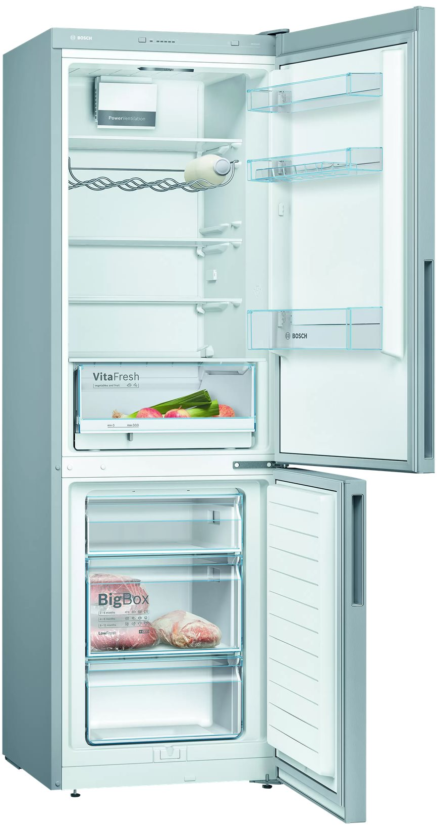 4242005197385 Bosch KGV36VLEAS - Fritstående kølefryseskab Hvidevarer,Kølefryseskabe,Fritstående kølefryseskabe 1400009280 KGV36VLEAS