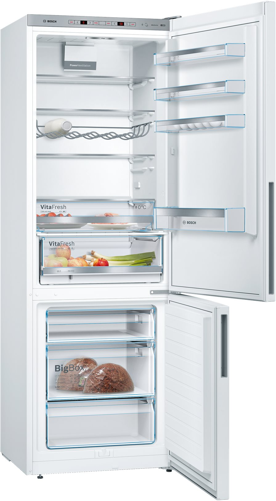 4242005209545 Bosch KGE49AWCA - Fritstående kølefryseskab Hvidevarer,Kølefryseskabe,Fritstående kølefryseskabe 1400009060 KGE49AWCA