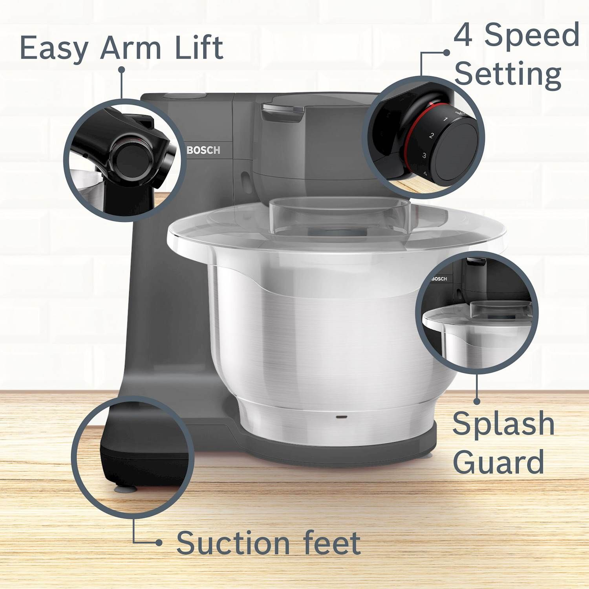 4242005252312 Bosch MUMS2EB01 - køkkenmaskine Husholdning,Køkkenmaskiner,Køkkenmaskiner/foodprocessor 2100523120 MUMS2EB01