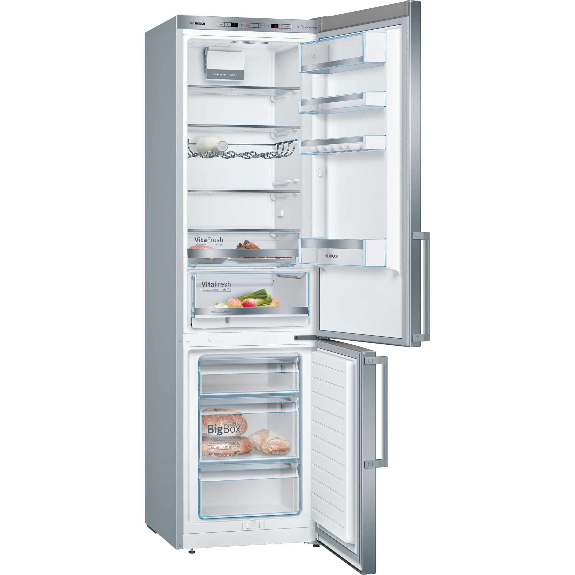 Bosch KGE398IBP - Fritstående kølefryseskab