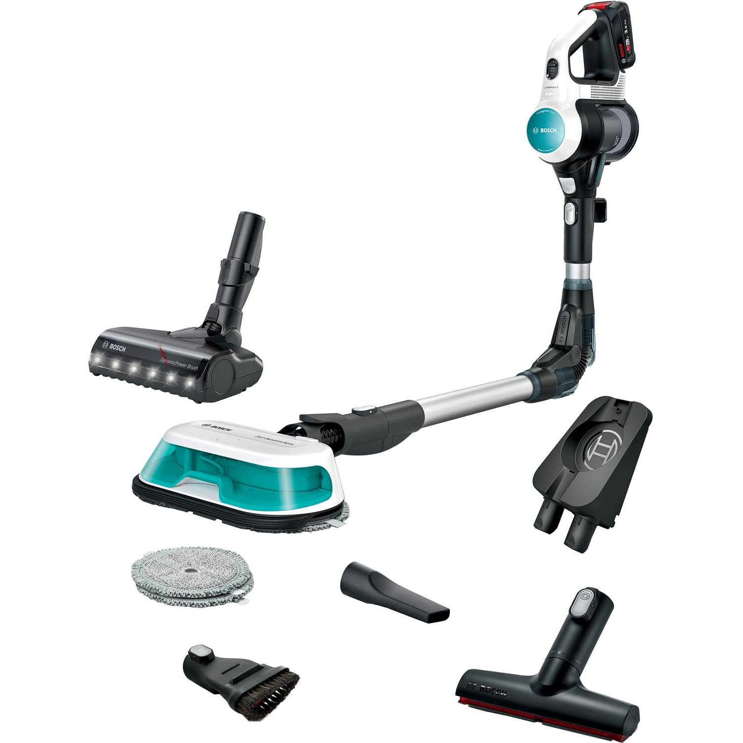 4242005349319 Bosch BCS71HYG1 Unlimited 7 ProHygienic Aqua, hvid - Stickva Hus & Have,Støvsugere,Stickvacs 2190012625 BCS71HYG1