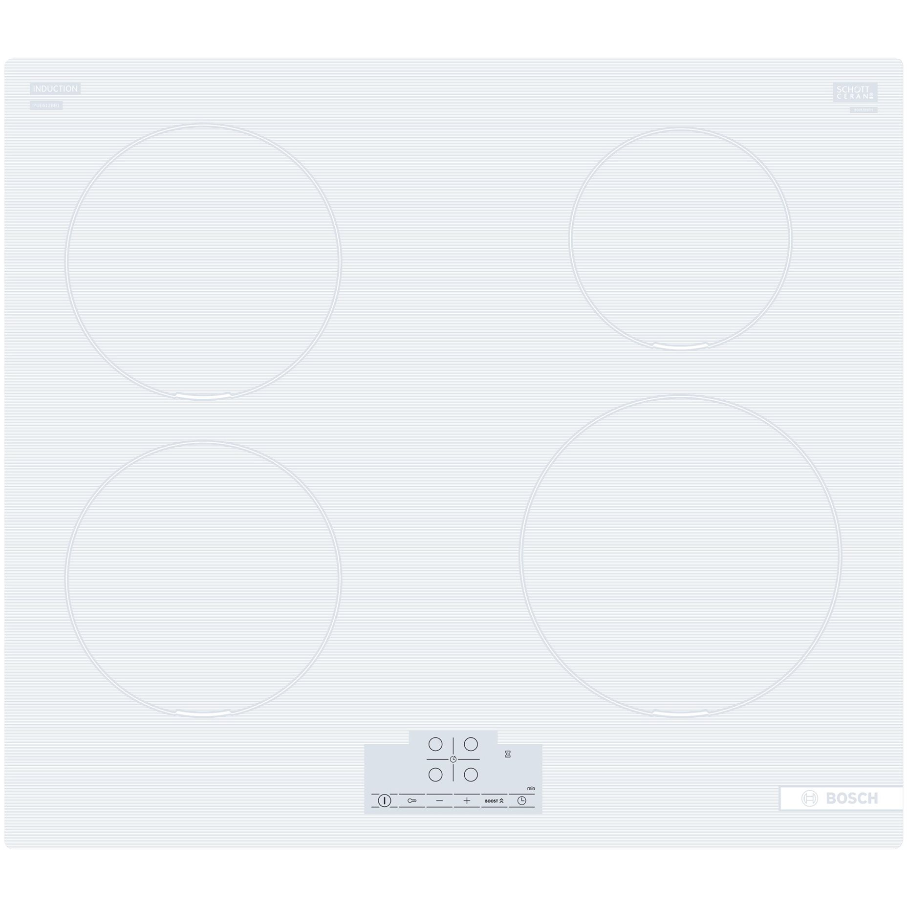 Bosch PUE612BB1J - Induktionskogeplade