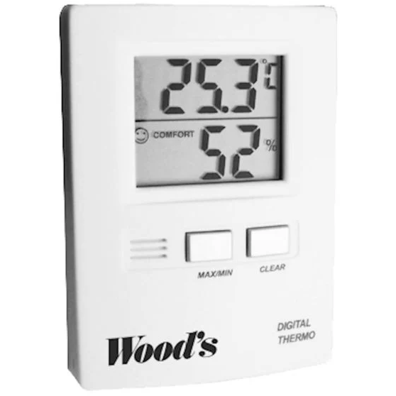 4250225760227 Wood's P-CV8005 - Termohygrometer Hus & Have,Klima/ ventilation,Luftfugter / Affugter 2190002242 P-CV8005