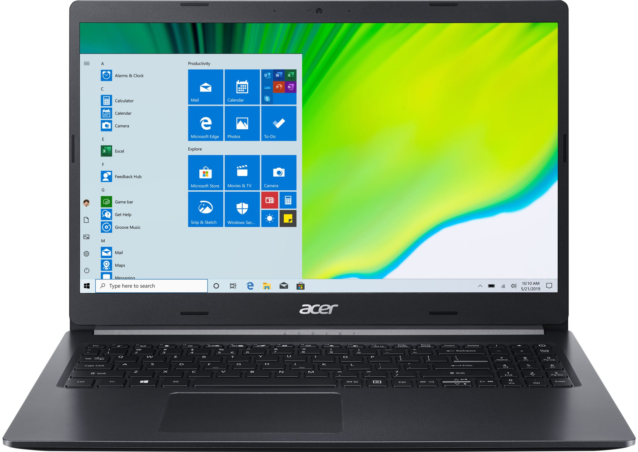 4710886776062 Acer Aspire 5 15,6'' FHD, R5-4500U 8GB/512GB, W10H, NX.HW1ED Computer & IT,Computere,Bærbare computere 14600016530 NX.HW1ED.00J