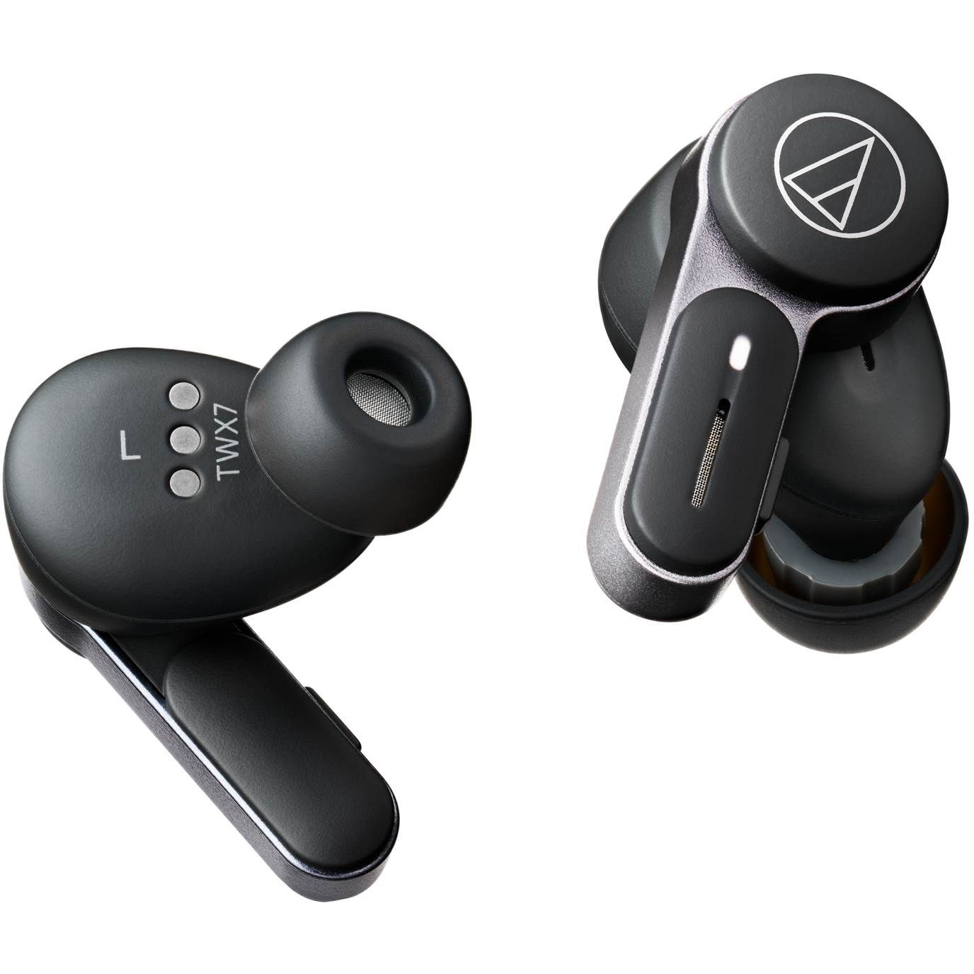 4961310161231 Audio-Technica ATH-TWX7BK, sort - Trådløse In-Ear øretelefon TV & HIFI,Hovedtelefoner,In-ear hovedtelefoner 2190007359 ATH-TWX7BK