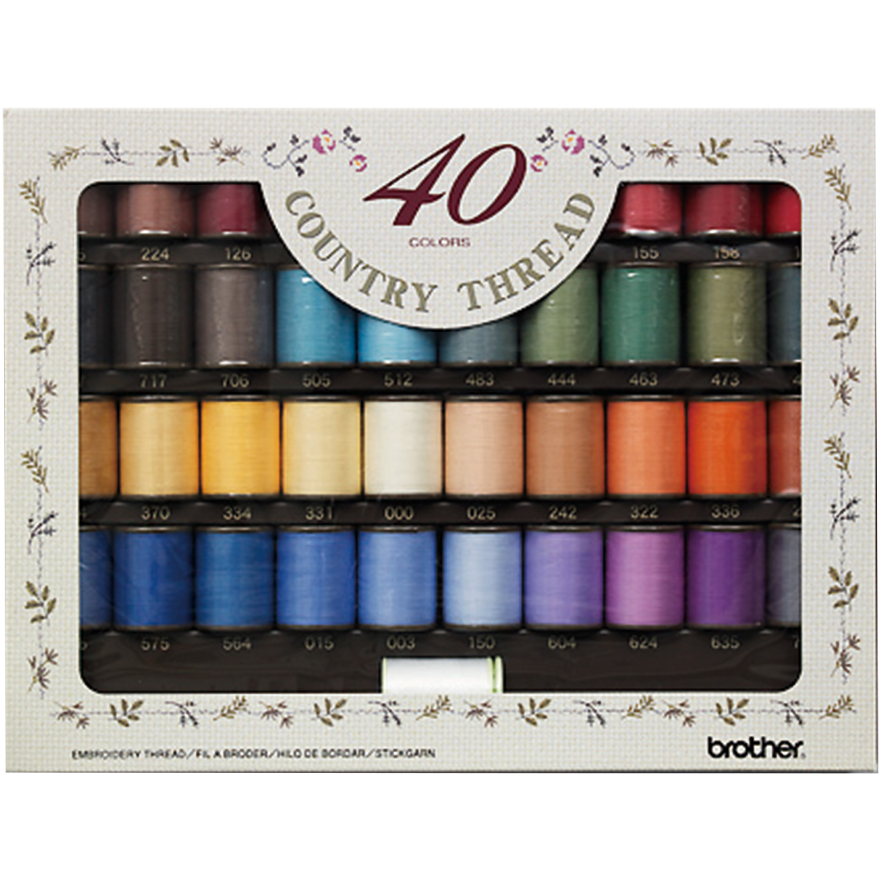 4977766118866 Brother Mat broderitråd 40 rl. - Tilbehør broderimaskine Hus & Have,Tøjbehandling,Tilbehør symaskiner 9700000540 XG6561001