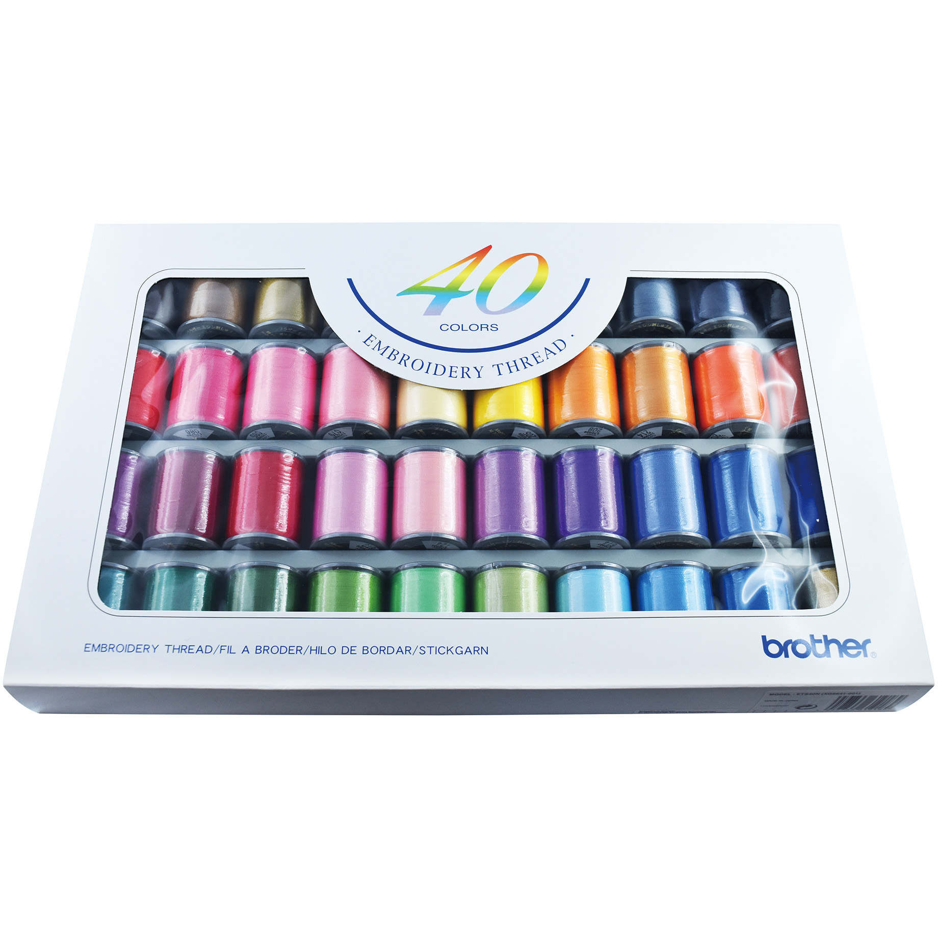 4977766619189 Brother Shiny broderitråd 40  rl. - Tilbehør broderimaskine Hus & Have,Tøjbehandling,Tilbehør symaskiner 9700000520 XG6641001